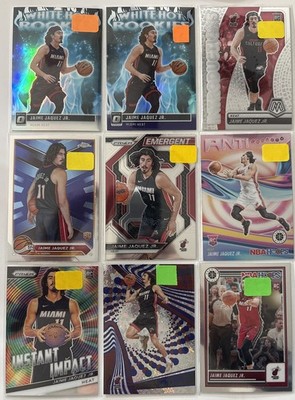 2023/24 JAIME JAQUEZ ROOKIE LOT OF 9 MIAMI HEAT SOME SPs
