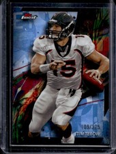 2024 Topps Finest Tim Tebow Sky Blue Refractor Common #/325 Broncos