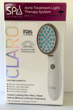 Spa Sciences Claro Acne Treatment Light Therapy System w/ Red  Blue LED Heads