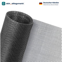 Fliegengitter Fenster 150X180Cm Flammhemmend Schneidbar Insektenschutz Schwarz