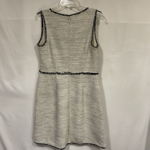 Loft Size 6 Sleeveless V-Neck Pullover A-Line Dress Back Zipper Stretch Career - Picture 3 of 5