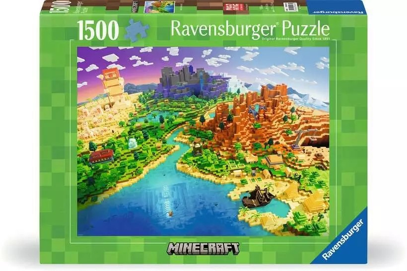 4005555004332 Puzzle 100 pieces Minecraft World Ravensburger Polska
