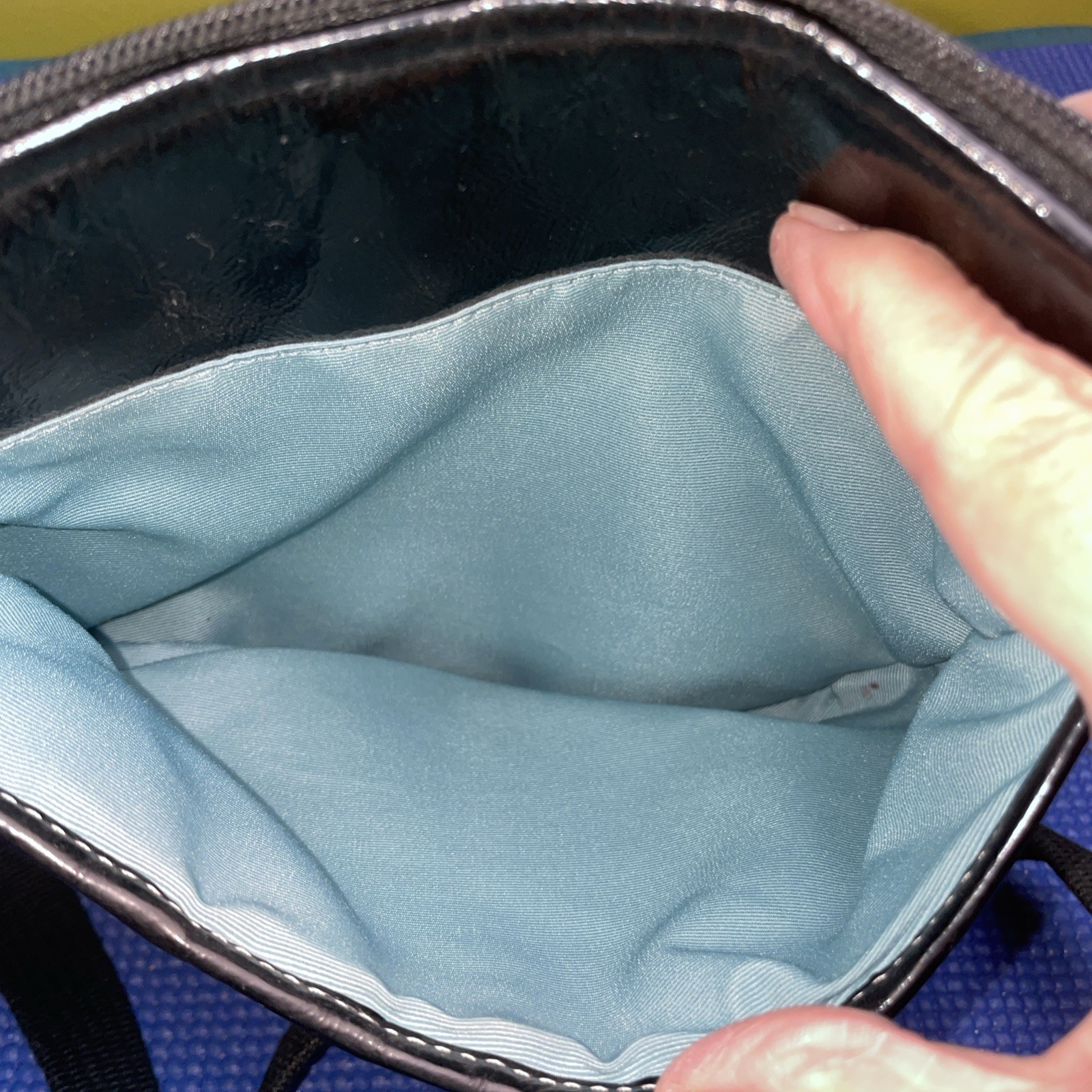 Coach Swingpack Soho Solid Black Leather Crossbod… - image 5