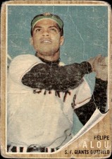 Felipe Alou 1962 Topps #133b Green Tint San Francisco Giants