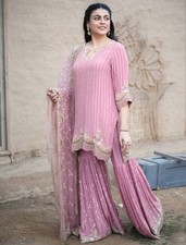 SALWAR KAMEEZ PAKISTANI INDIAN WEDDING PARTY WEAR DRESS BOLLYWOOD SUIT SHARARA