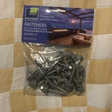 Palram Fasteners For Ez Glaze Roof Panels Item 9023594 2” Wood Screw EPDM Washer