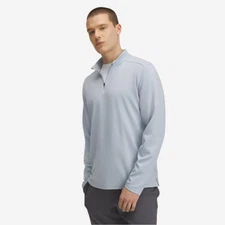 UA Men's Motion 1/4 Zip Swearshirt- Harbor Blue