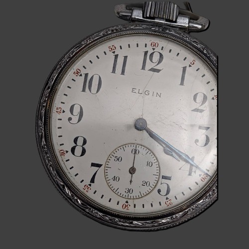 Reloj Bolsillo Raro Elgin Modelo 7 Años 1910 49mm Vintage Coleccionable - Imagen 10 de 10