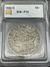 1894-O $1 Morgan Silver Dollar, Graded, F12