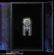 2024 $2 Niue Star Trek USS Enterprise NCC-1701 1 oz Silver Antiqued Coin in OGP