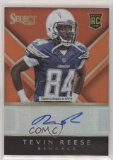 2014 Panini Select Rookie Auto Orange Prizm 31/35 Tevin Reese #RA-TV Auto 11ba