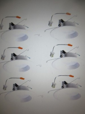 Halo RL 5 in. and 6 in. 2700K CCT LED White Recessed Light Retrofit Trim 6PK