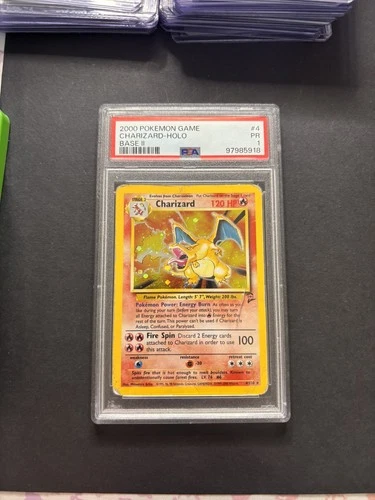Pokémon TCG Charizard 4/130 Base Set 2 WOTC PSA 1 🔥*read description*