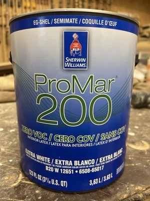 1 Gal. Sherwin Williams ProMar 200  Interior Paint 7009 Pearly White / Eg-Shell