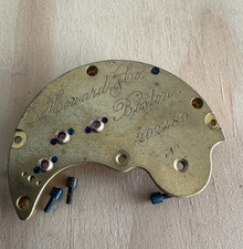 VINTAGE N SIZE E. HOWARD SERIES VII GRADE 1 POCKET WATCH TRAIN BRIDGE W/ SCREWS
