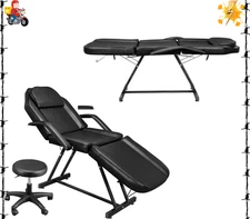 Massage Salon Tattoo Chair Esthetician Bed with Hydraulic Stool, Multi-Purpose,.