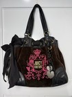 Brown Black & Pink Logo & Charm Juicy Couture Rare Vintage Daydreamer Bag Y2K