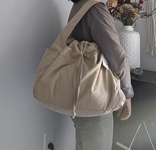 UNIQLO Soft Puffy Shoulder Bag Beige Color 32 NWT