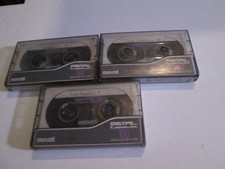 TAPE Lot Of 3 Maxell METAL CAPSULE C-100 Type IV Metal Blank Cassette Tapes USED