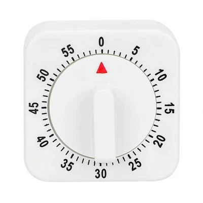 Kitchen Timer Egg Square Shaped Kitchen Cooking Timer Mechanical Alarm 60Min - image 1 of 4