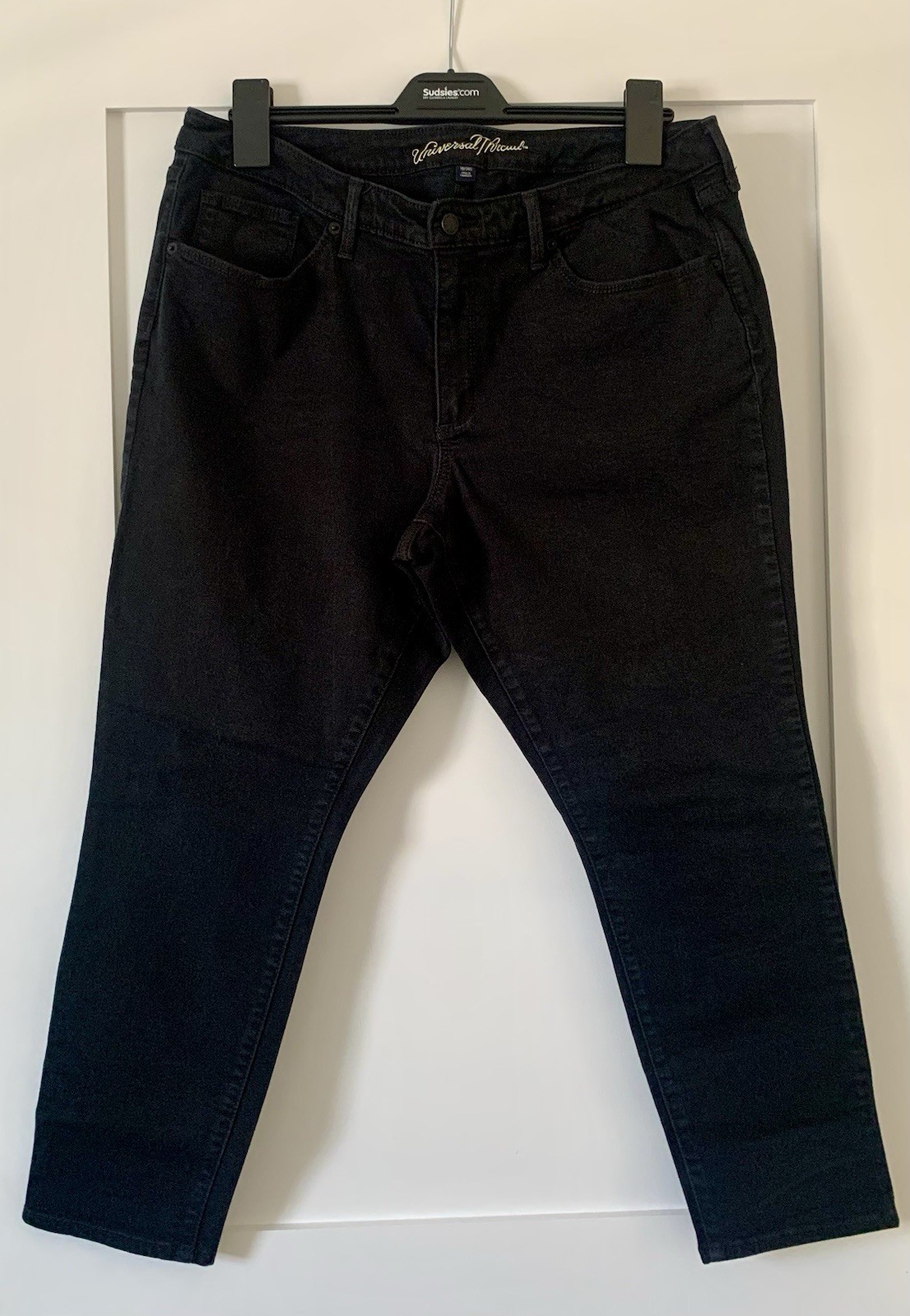 - Universal Thread Black Washed Straight Ankle Je… - image 1