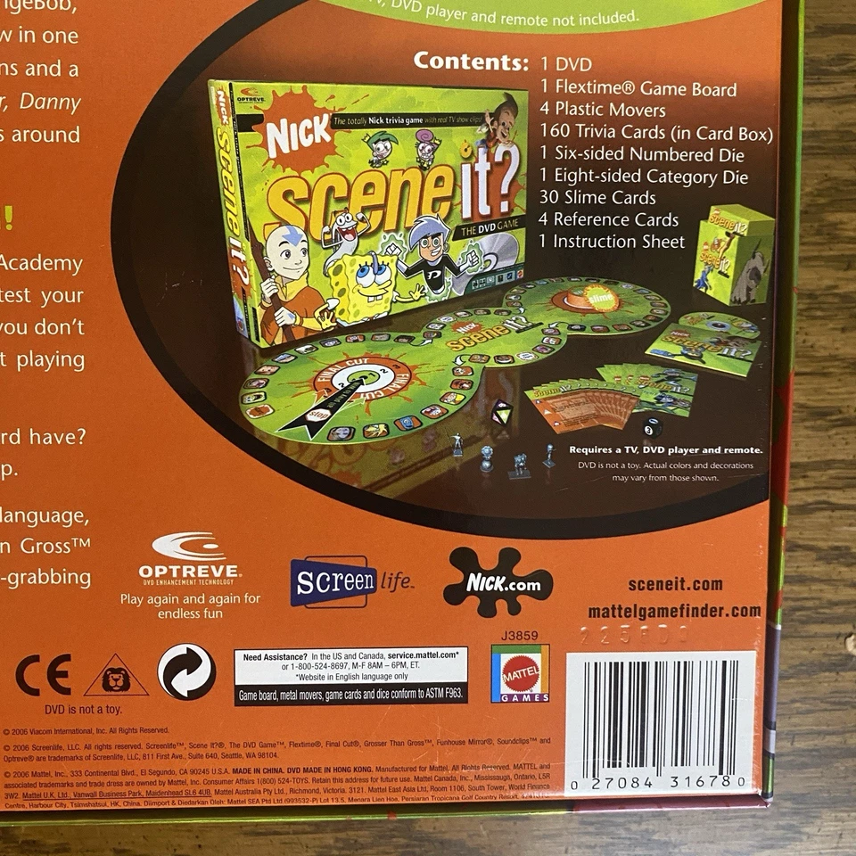Amazing Condition!  Nickelodeon Scene It! Trivia DVD Board Game 2006 Edition - Image 4 of 4