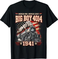 Big Boy 4014 Steam Engine Locomotive Train Vintage Railroad T-Shirt