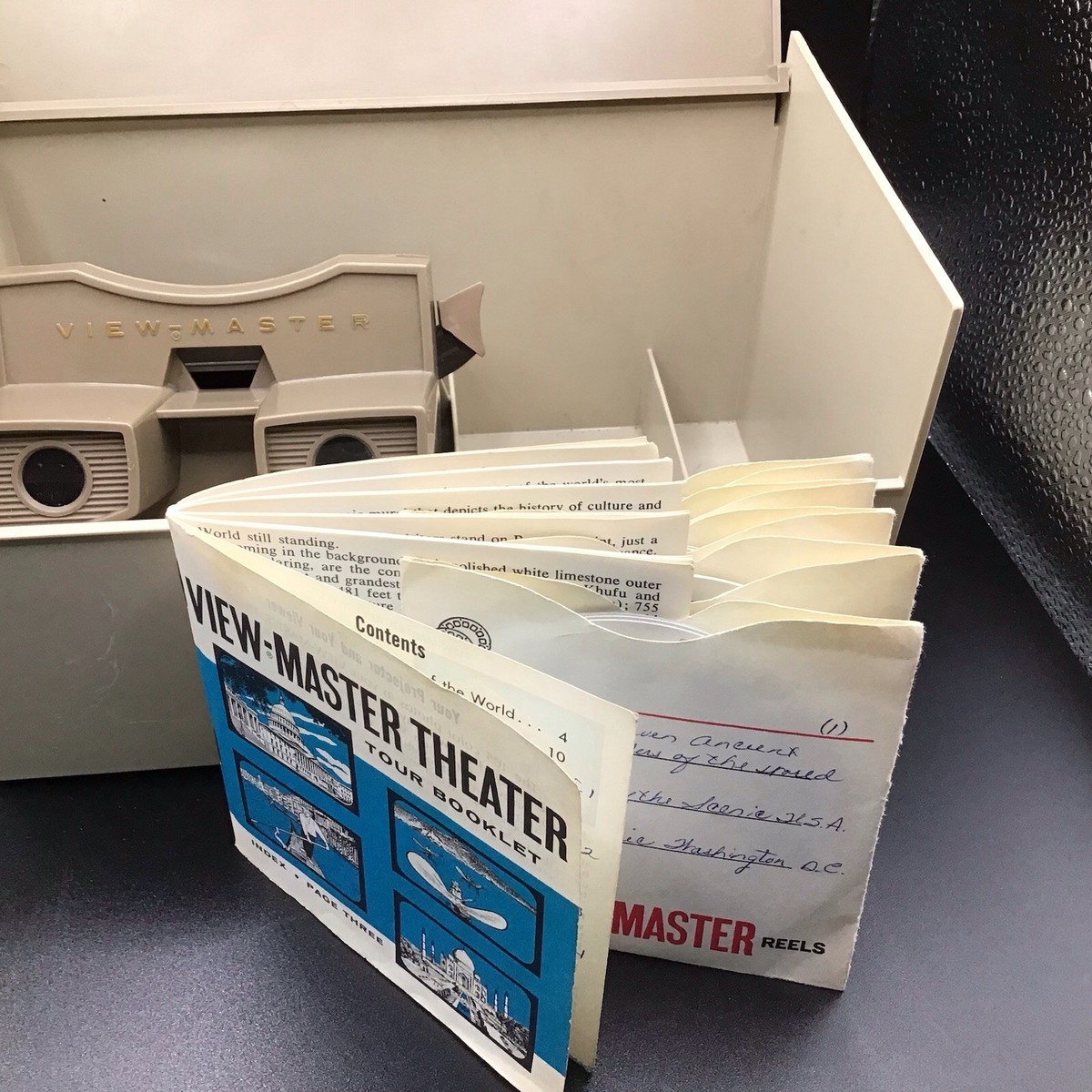 Vintage Sawyers Viewmaster Theater Storage Case Original Tour