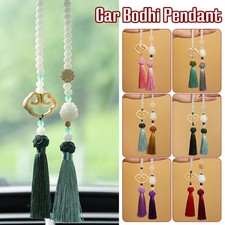 Car Rear View Mirror Pendant Carving Auto Accessories Lotus Bodhi Hanging Decor