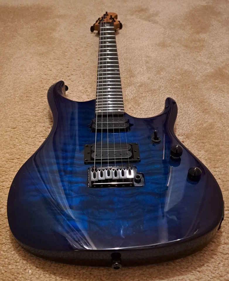 Sterling Music Man "Petrucci" JP-150D Guitar, Coil Split, Cerulean Paradise - Image 4 of 4