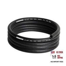 3/8" Fuel Hose Line Push Lock NBR Rubber SAE 30R7 10FT 300PSI 3/8Inch