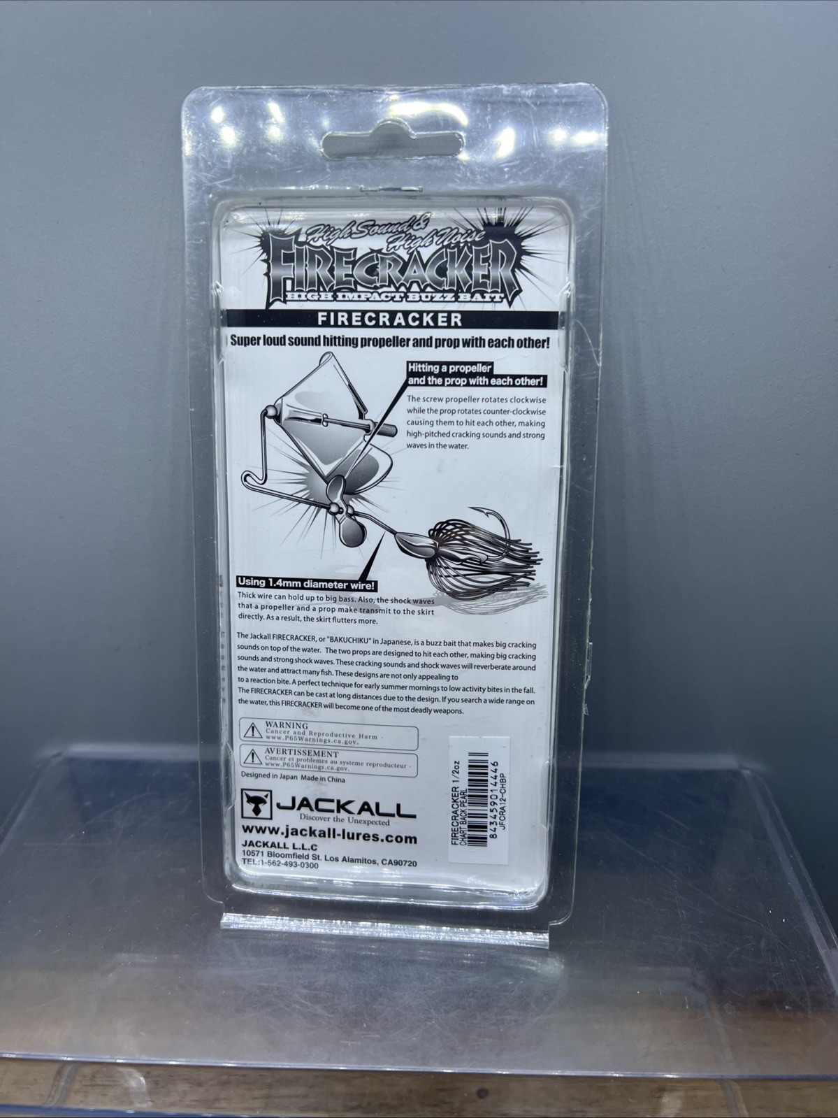 Jackall Firecracker 1/2oz Buzzbait Chartreuse Back Pearl JFCRA12-CHBP - Image 4