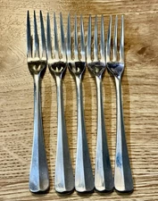 Gorham Design Studios Colonial Tipt Glossy Japan 3 Tine Dinner Forks LAST 5 WOW