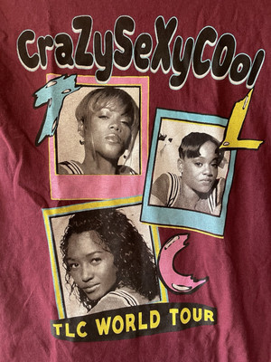 TLC, Crazy Sexy Cool, TLC WORLD TOUR, Tee Shirt, SMALL, 100