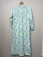 Vtg Gaymode Penneys Traditional Long Flannel Nightgown Cottagecore Prairie Sz S
