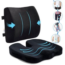 Cushion Seat Pillow Coccyx Orthopaedic Back Pain Relief Memory Foam Office Chair