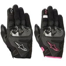Alpinestars Stella SMX-1 Air v2 CE Ladies Motorcycle Motorbike Gloves Black Pink