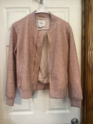 Old Navy Women s Small Light Pink Coat Zip Up Polyester 