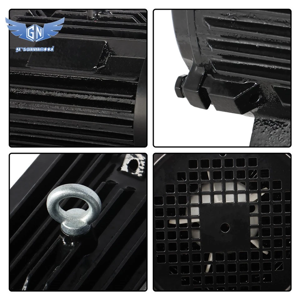 3 Phase Electric Motor 5 hp 1800 RPM 184T Frame TEFC 230 / 460 Volt Severe Duty - Image 2 of 4