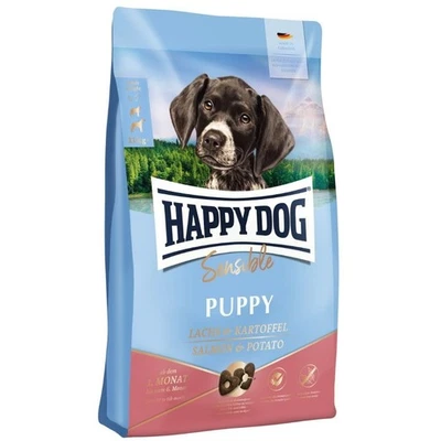 HAPPY DOG Sensible Puppy Trockenfutter Lachs und Kartoffel sensible Welpen 4kg