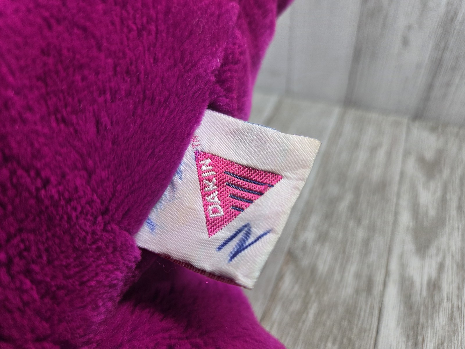 Vintage Barney The Purple Dinosaur Plush 20” Lyons Group Dakin Embroidered 1992