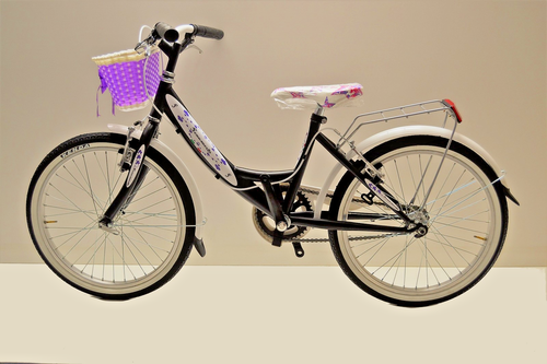 Bici 20 bambina glicine nero 5 8 anni personalizzabile
