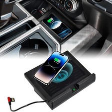 LDETXY Wireless Charger for Ford F150 18-23, Car Charging Black