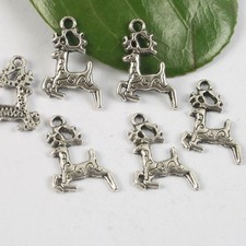 16pcs Tibetan Silver deer design pendant h0588