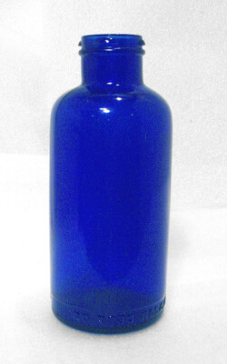 Vintage BROMO   SELTZER Emerson Drug Co. Cobalt Blue Glass Medicine Bottle 7 ¾ 