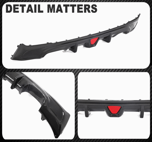 For BMW F22 M-SPORT M235i M240i 14-19 Real Carbon Fiber Rear Bumper Diffuser Lip - Picture 17 of 17