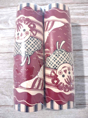 Glenna Jean Two- 5 Yd. Pre-Pasted Raggedy Ann & Andy Wall Border Rolls 