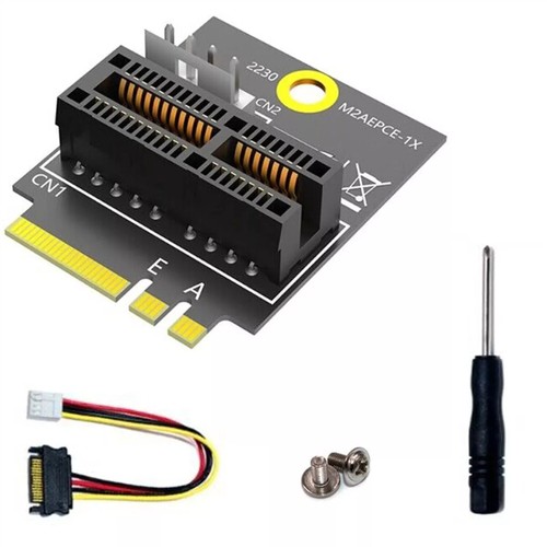 M.2 To 1 PCIE 1X To M.2 Key B M.2(NGFF) Key A/A+E Adapter 4 Pin To Power Cable - Photo 5/6