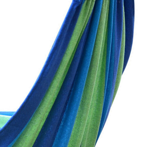 Portable Double Hammocks With 2 Tree Straps Cotton Cloth Hammock EUY - Picture 6 of 10