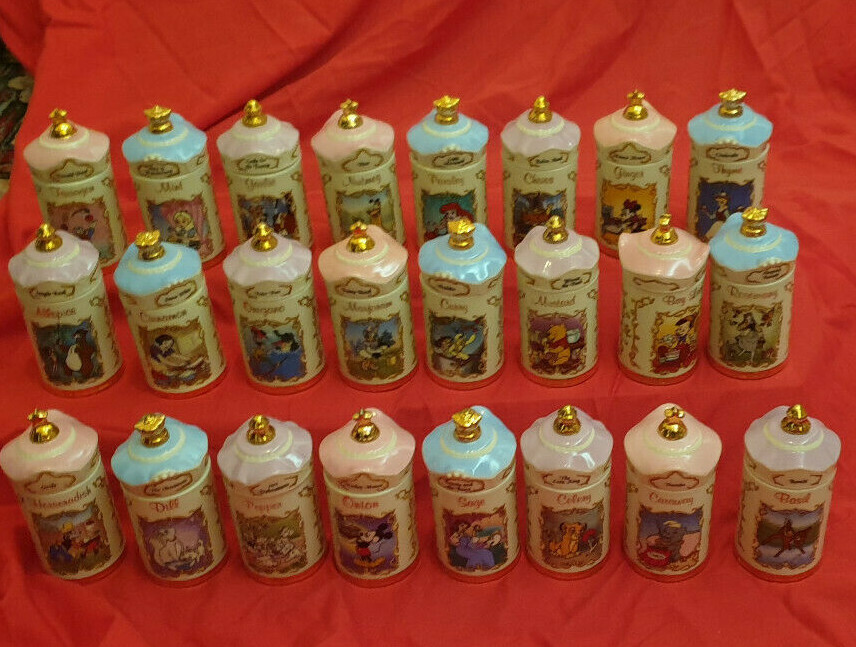 Disney Spice Jars-Lenox 1995 Collectible. Christmas